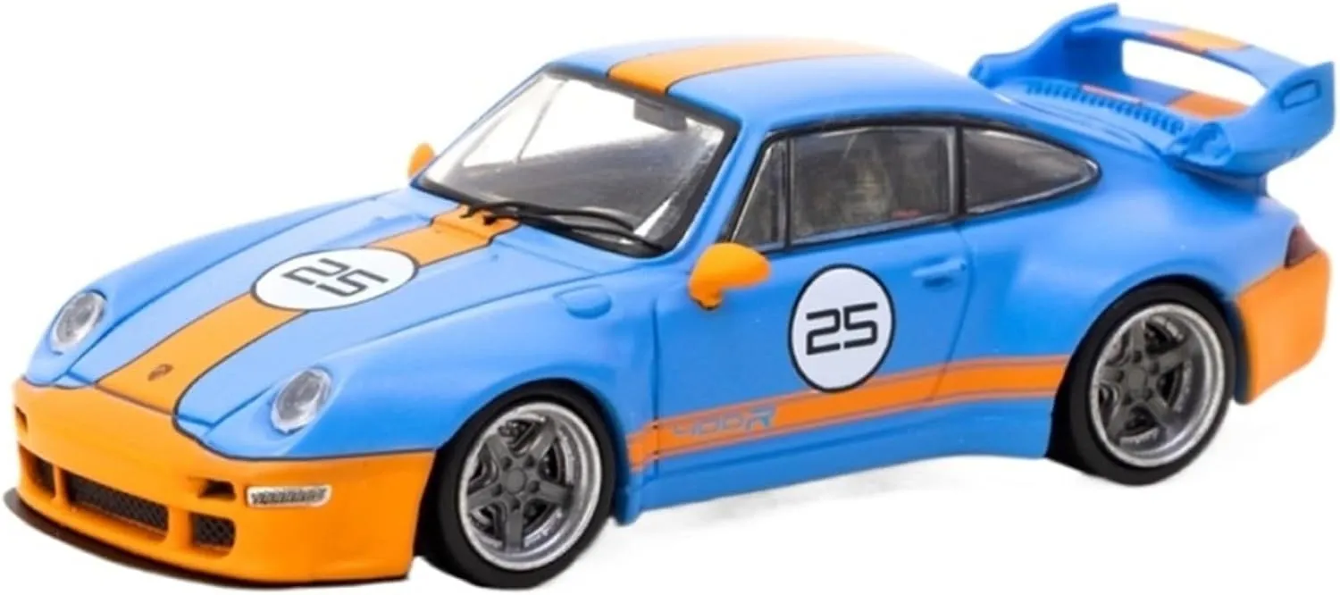 1 64 for Porsche Gulf Painting Alloy Car Models Static Display for Collectible Decoration Simulation Vehicle Playset
