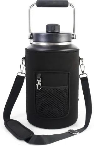 1 Gallon Jug Holder Compatible with Yeti/RTIC One Gallon Jugs, Carrier/Pouch Sleeve for Outdoor Camping, Hiking,Gym
