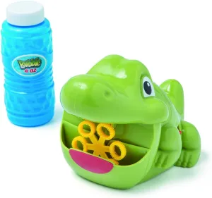 1 Piece - Alligator Automatic Bubble Maker Machine, Summer Time Toys for Toddlers, Party Supplies, Outdoor Activities for Children - Makes 500  Bubbles per Minutes with 6 Bubble Wands