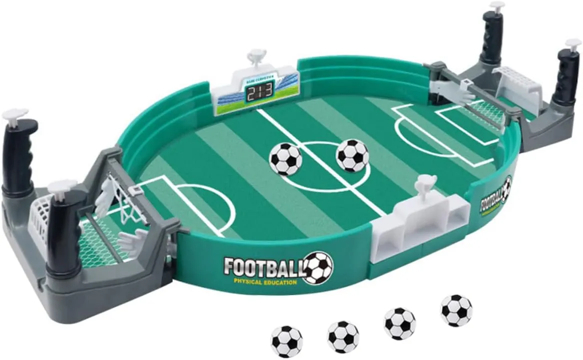 1 Set Mini Soccer Game Table Football Toys for Boys and Girls Interactive Family Game Compact Size Material