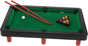 1 Set Mini Table Billiard Interactive Desktop Game for Adults Compact for Present for Family and Friends Portable Billiards Playset for All Ages