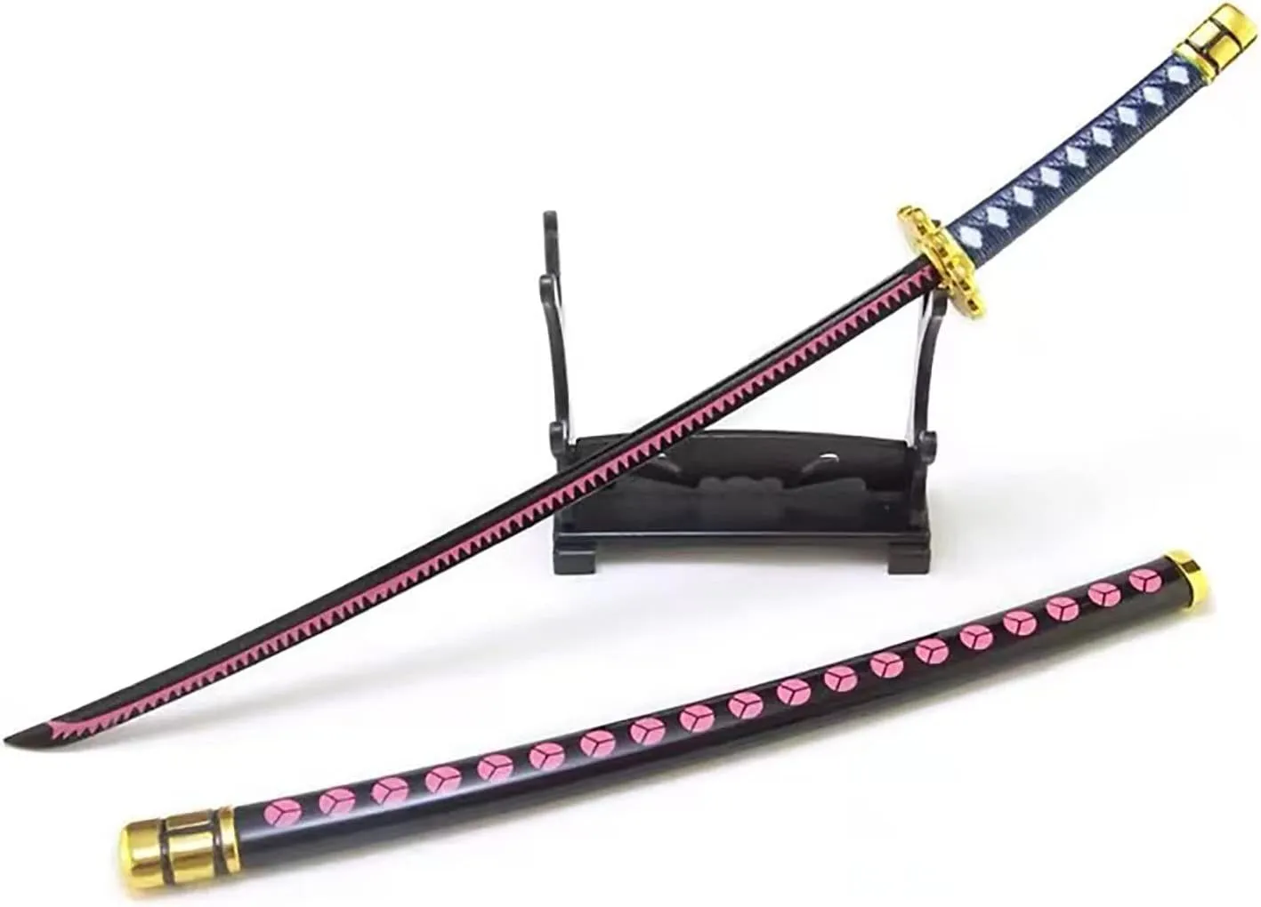 10'' Zoro Samurai Sword Anime Roronoa Shusui/Wado Ichimonji/Kitetsu/Yubashiri Sword Mini Metal Katana Collection Gift