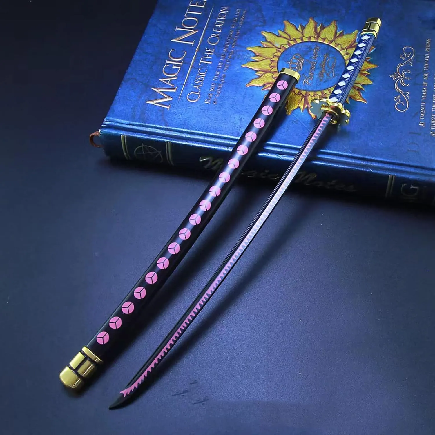 10'' Zoro Samurai Sword Anime Roronoa Shusui/Wado Ichimonji/Kitetsu/Yubashiri Sword Mini Metal Katana Collection Gift