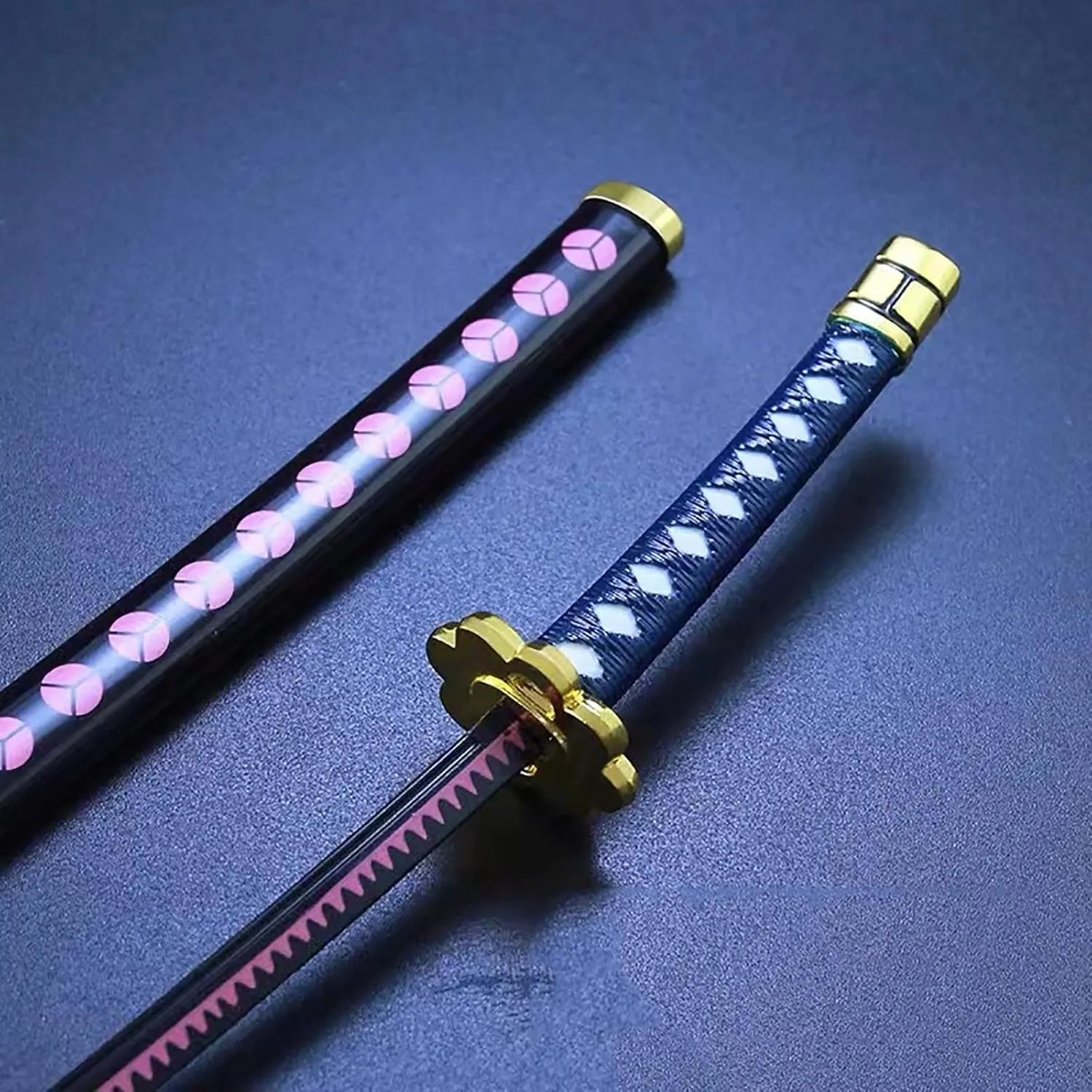 10'' Zoro Samurai Sword Anime Roronoa Shusui/Wado Ichimonji/Kitetsu/Yubashiri Sword Mini Metal Katana Collection Gift