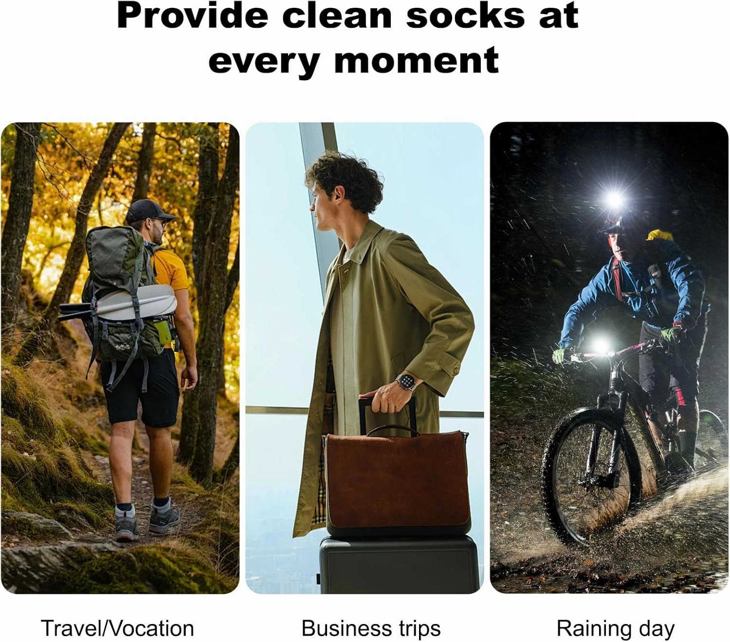 12 Pairs Disposable Socks for Travel, Single-use Compressed Socks Good for On-the-Go