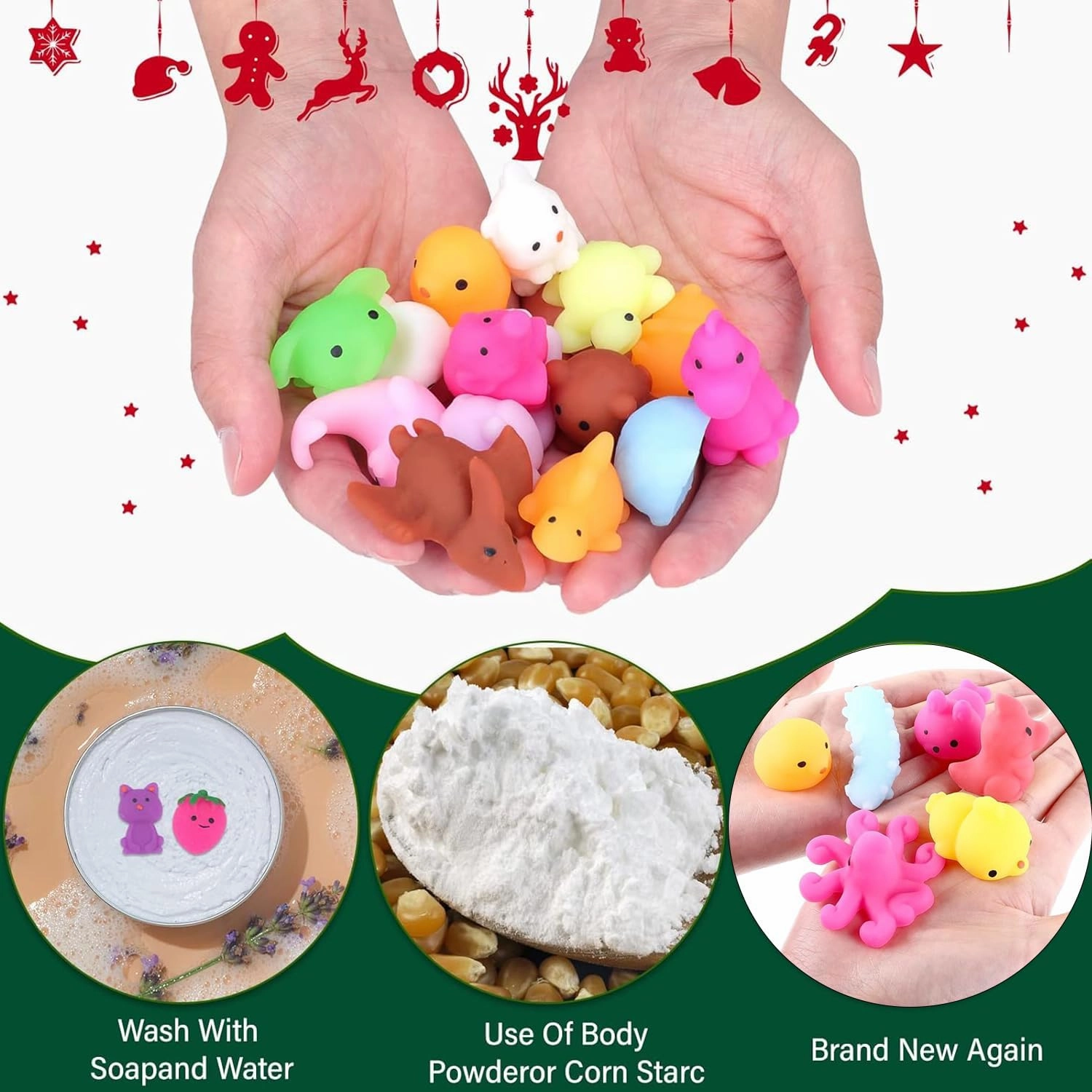 160 Pack Mochi Squishy Toys for Kids and Adult, Kawaii Squishies Squishy Toy Party Favors, Squishies Mochi Stress Reliever Anxiety Toys for Goodie Bag and Christmas Stocking Stuffers, 3 Ages