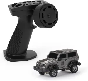 1/64 Scale Mini RC Crawler, 2.4G 4WD Full Proportional Remote Control Climbing Car Model, Electric Off-Road Vehicle Toy Gift for Adult
