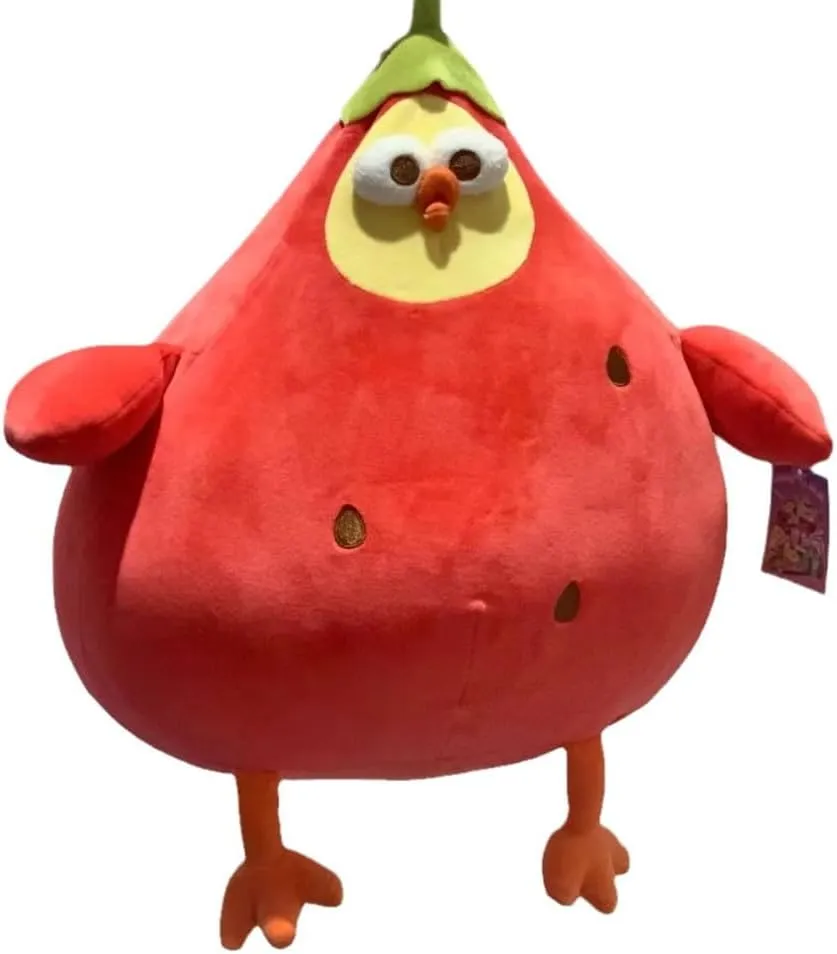 17.7InchesChicken Plush Toy Stuffed Animal Plush Toy,Toy Pillow Chicken Plush Pillow for Most People Bedtime Home Sofa Decor (Red)