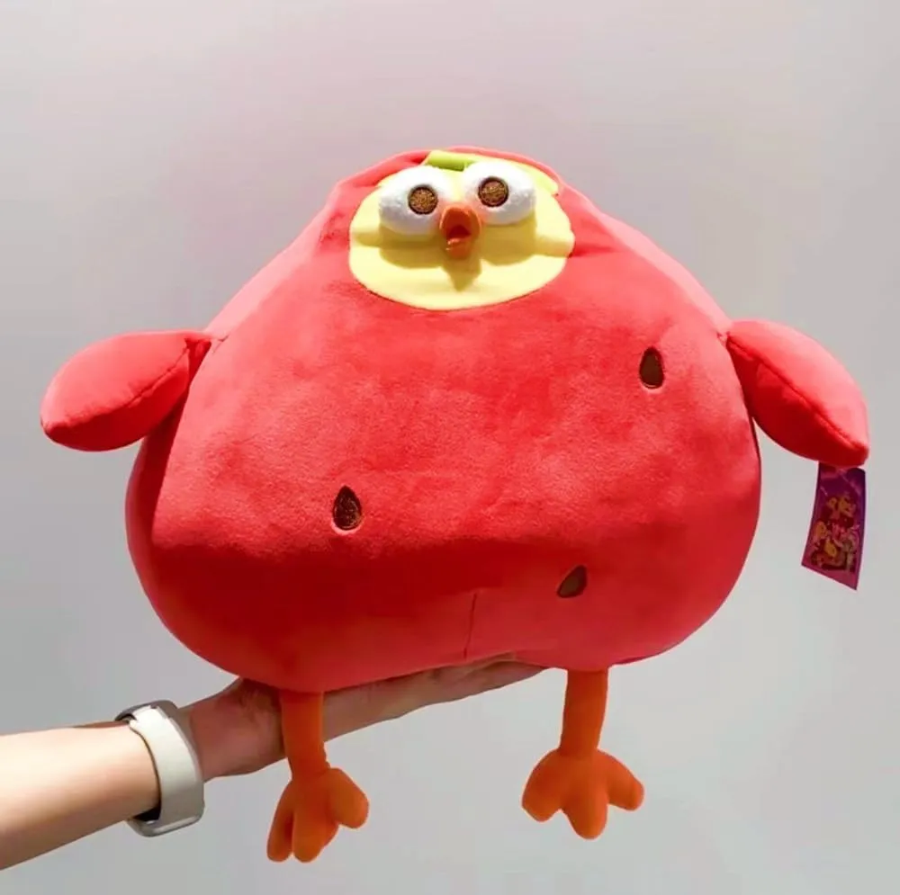 17.7InchesChicken Plush Toy Stuffed Animal Plush Toy,Toy Pillow Chicken Plush Pillow for Most People Bedtime Home Sofa Decor (Red)