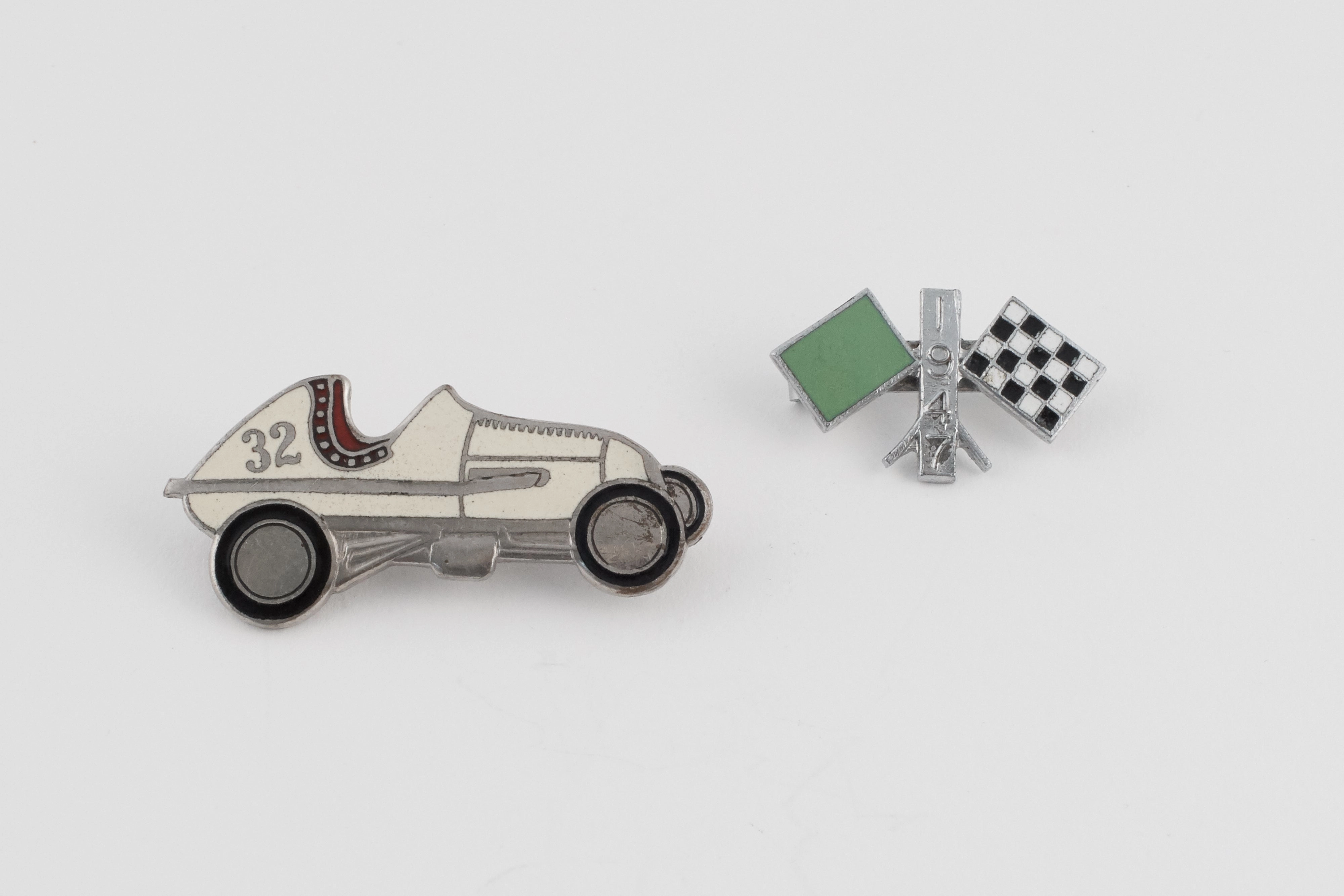 1930's American Enamel Racing Car Pin