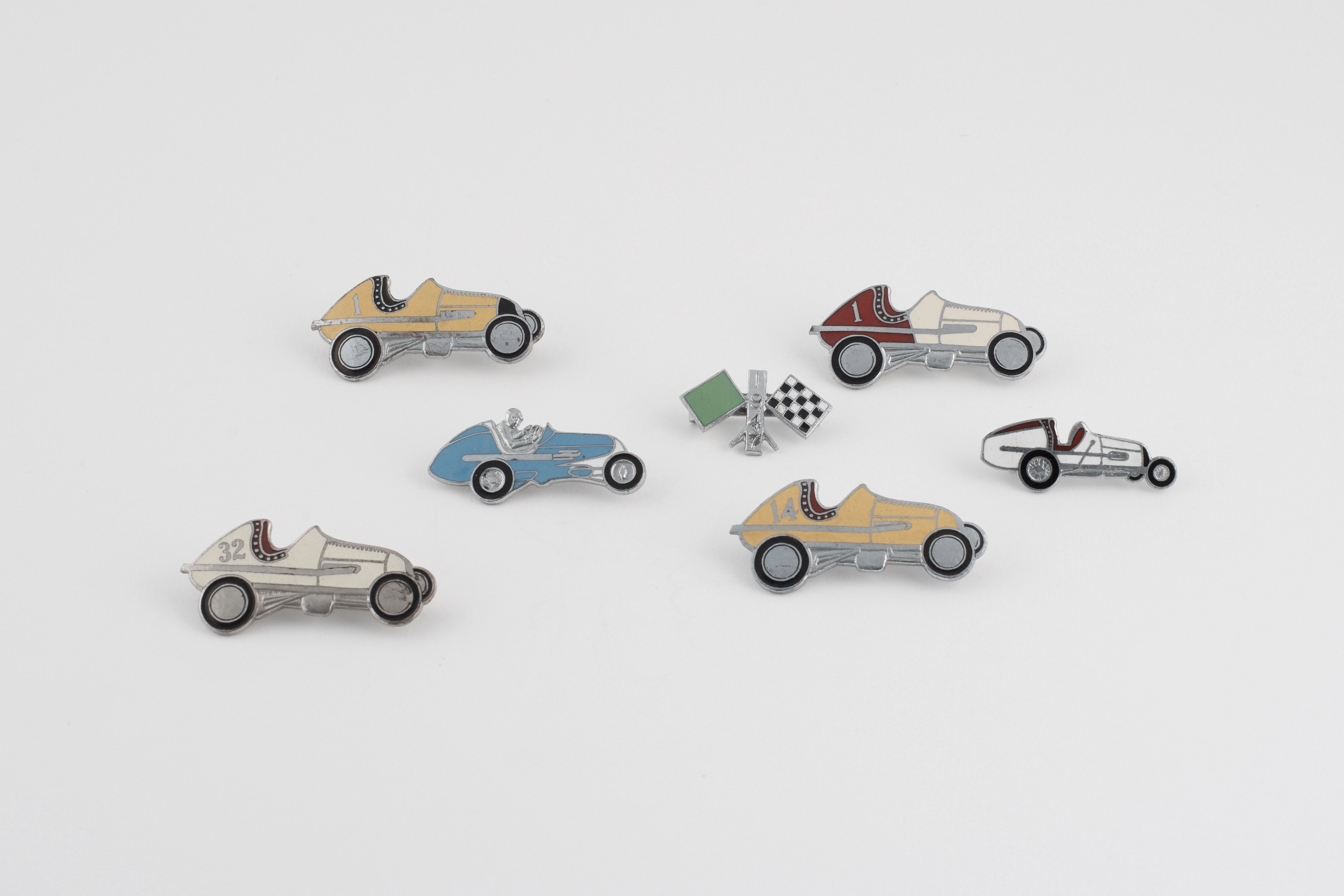 1930's American Enamel Racing Car Pin