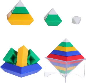 1Set Creative Stacking Early Educational Playthings for Building Blocks for Developing Hand Eye Coordination and Imagination Safe Design with No Sharp Edges