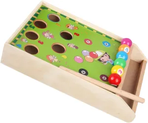 1Set Mini Billiard for Interactive Pool Table Game Kit for Preschoolers Family Fun Enhances Hand Eye Coordination for Home Travel