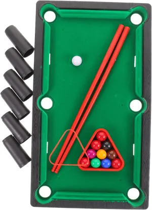 1set Mini Pool Table Tabletop Billiard Game for Boys and Girls and Adults Includes Table Sticks and Accessories Fun Indoor Desk Game for Family and Office Use