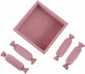 1set Velvet Holder Tray Portable Jewelry Organizer Sticks Compact Storage Box for Elegant Velvet Display Case for Travel and Retail
