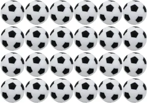24pcs Mini Soccer for Tabletop Game Footballs for Boys and Girls Toys Room Decoration Easy Install Table Soccer Accessories for Foosball Machines