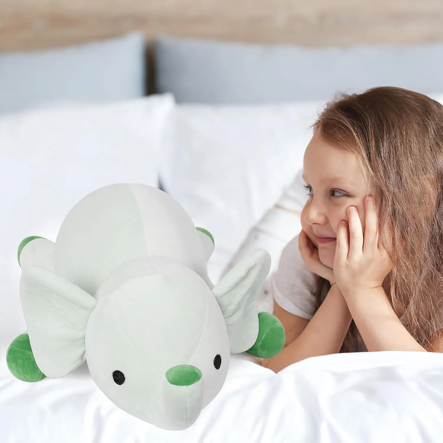 24" | 4.2 Pounds Green Elephant Weighted Stuffed Animals - Cute Weighted Plush Toy Comfort Weighted Plush Pillow Gifts for Kids & Adults (24" | 4.2 lbs, Green Elephant)