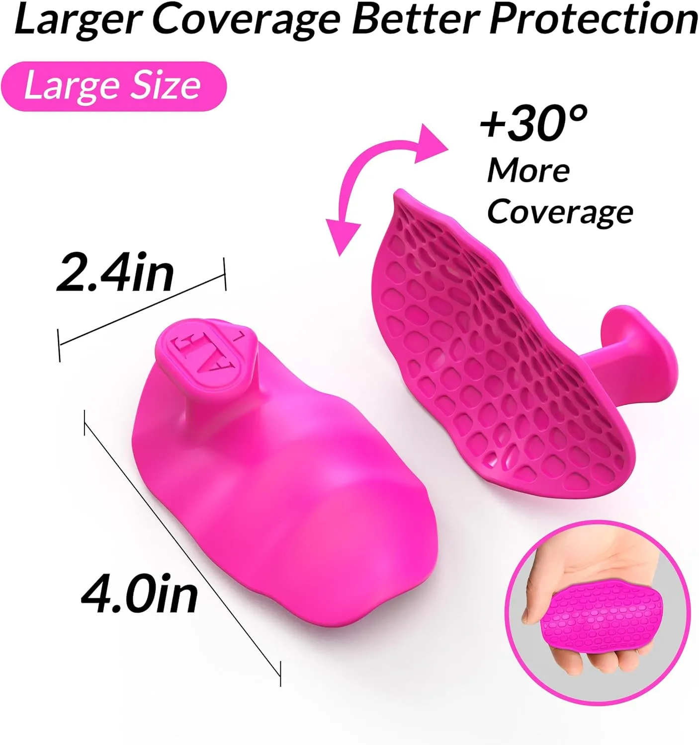 2nd Gen Enlarged Anti-Slip Workout Grips - Ergonomic Hand Protector Gloves for Weight Lifting, Pull-Ups, Gym Training and Exercise, for Men and Women
