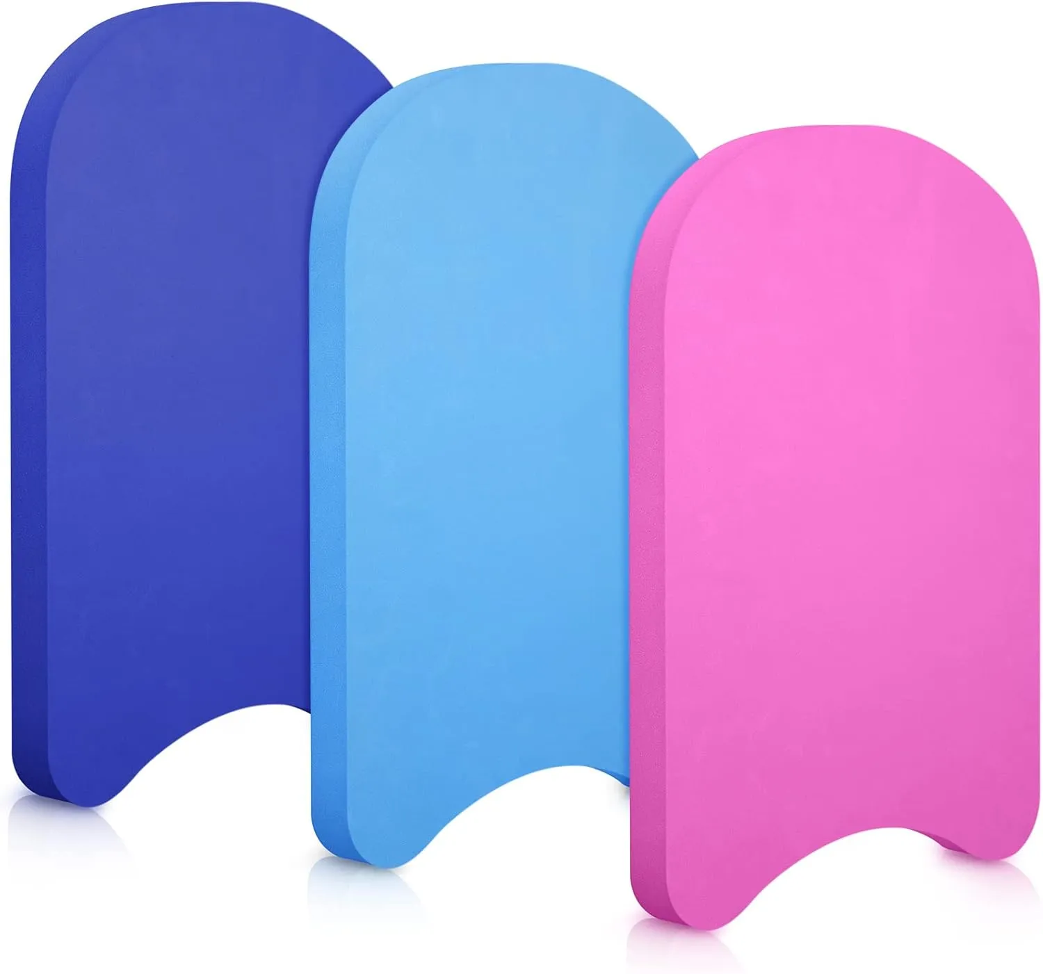 3 Pcs EVA Foam Swimming Kickboard Water Pool Training Swimming Aid Swim Board with Non Slip Edges for Adults Kids Beginner Swimmers Float Exercise Equipment, 3 Colors