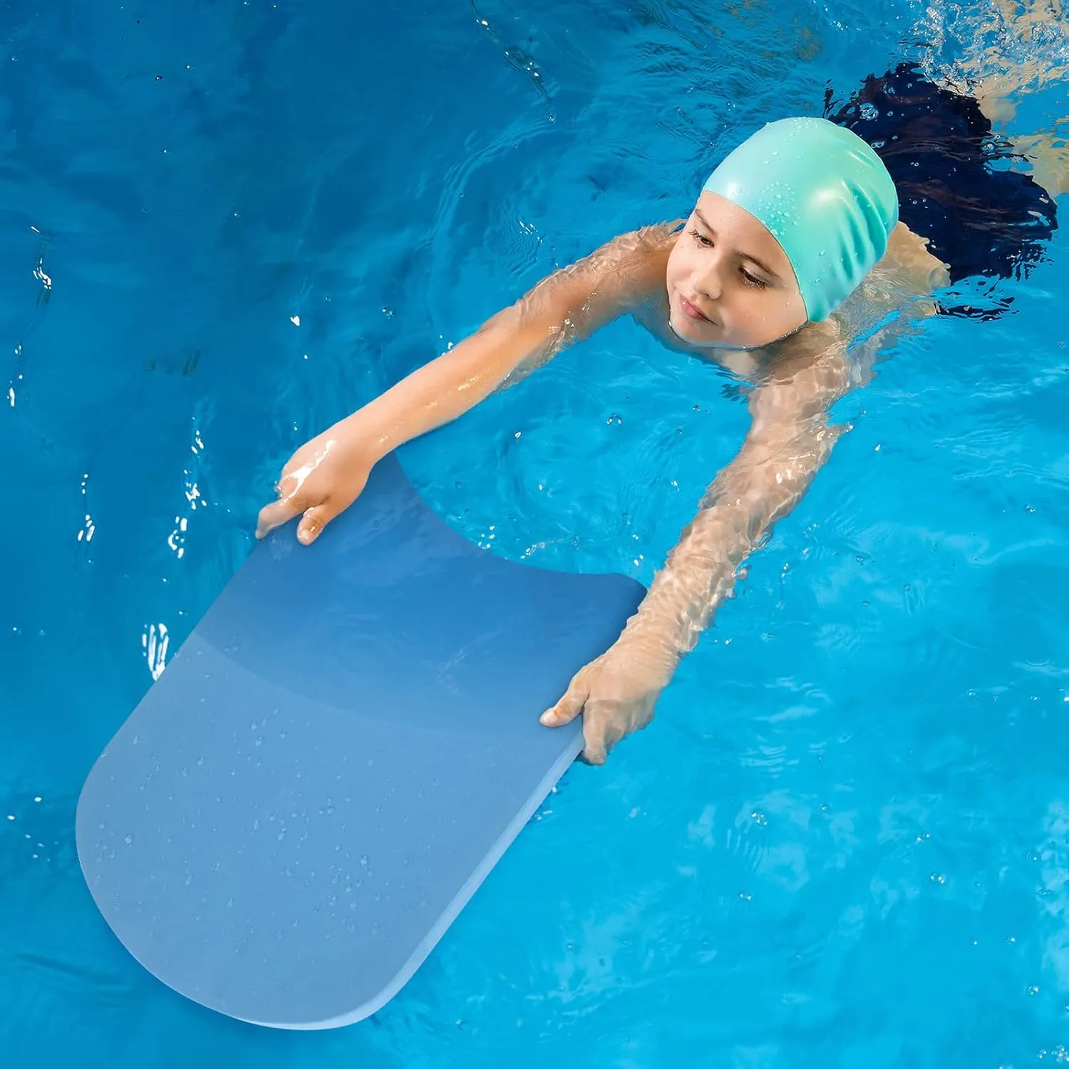 3 Pcs EVA Foam Swimming Kickboard Water Pool Training Swimming Aid Swim Board with Non Slip Edges for Adults Kids Beginner Swimmers Float Exercise Equipment, 3 Colors