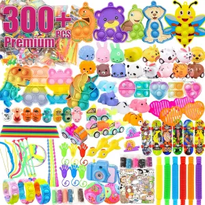 300  PCS Premium Kids Party Favors Assortment, Classroom Prizes Toys, Gift Bulk, Goodie Bag Stuffers, Pinata Fillers,Easter Eggs Fillers for Boys And Girls.