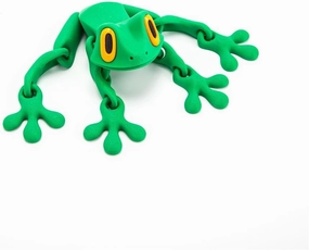3D Printed Frog with Movable Joints, 3D Printed Articulated Frog Flexible Frog, 3D Printed Action Animal Fidget Toy, Home Office Decor Christmas Birthday Gift for Adults