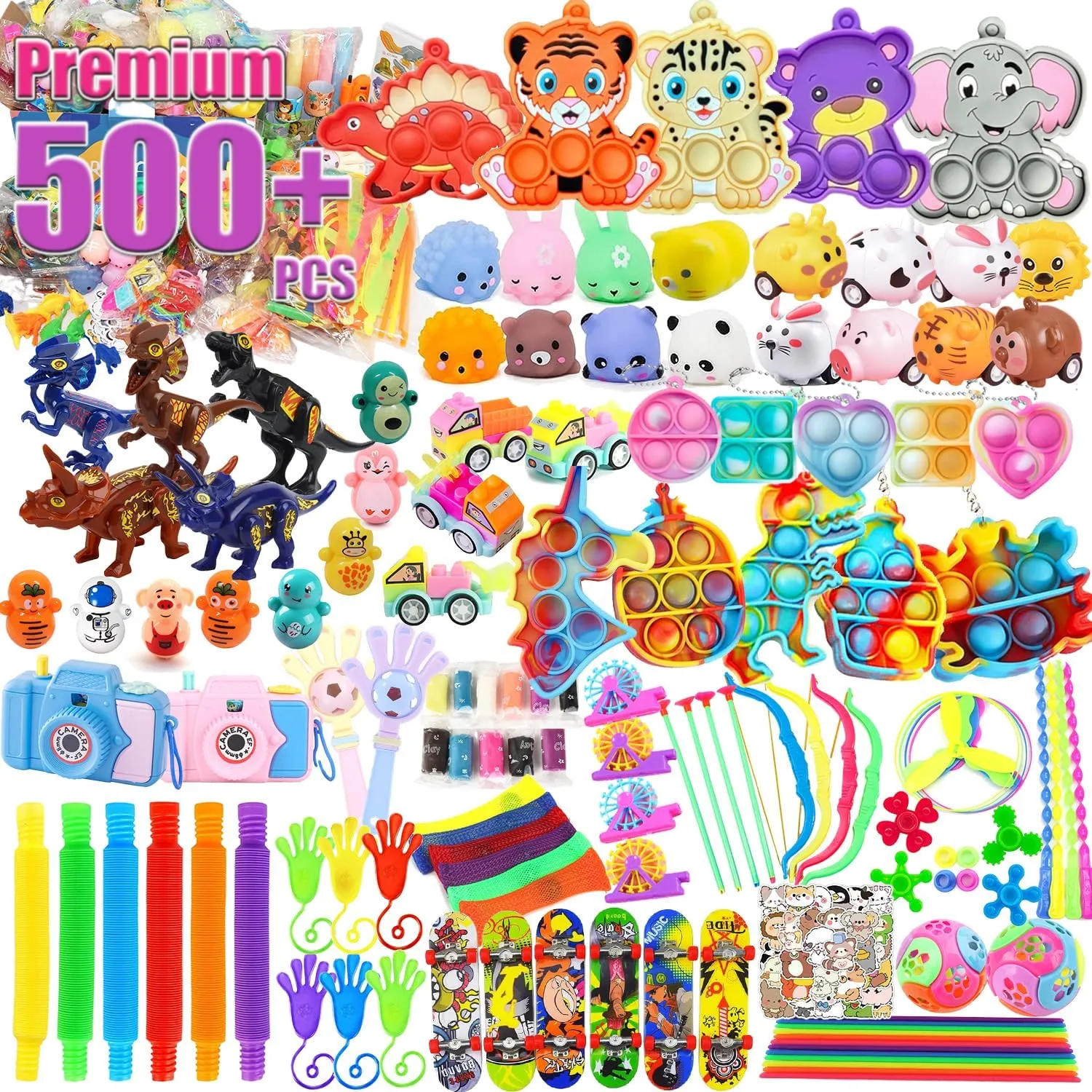 500  PCS Premium Party Favors for Kids 5-12, Assortment Toys, Classroom Prizes,Birthday Gifts, Goodie Bag Stuffers, Pinata Fillers,Easter Eggs Fillers for Boys And Girls.