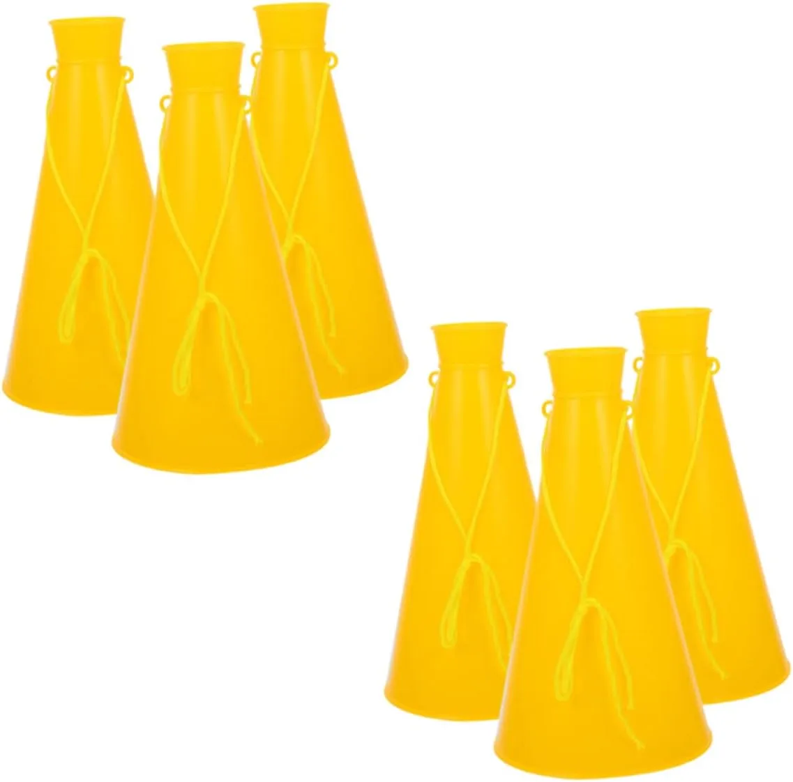 6pcs Cheerleading Megaphones for Parties Sports Outdoor Games Noisemaker Toy for Birthdays Concerts and Celebrations Material