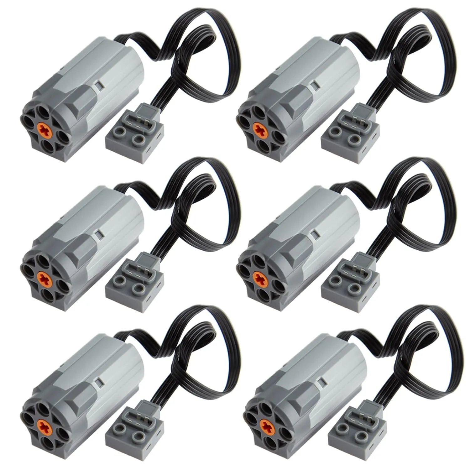 6pcs Technic-Motor-Kit with M-Motor 8883, Compatible with Technic-Parts for STEM MOC Project Replacement-Parts