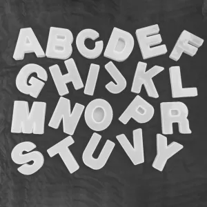 6" Alphabet Mould