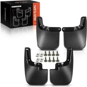 A-Premium Set of 4 Mud Flaps Splash Guards Compatible with Chevy Colorado & GMC Canyon, 2015-2022 Pickup (not fit w/Fender Flares & Running Board), No Drilling Required