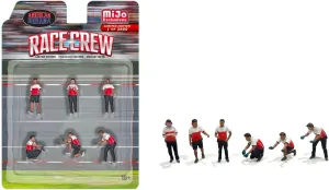 AD AmericanDiorama Race Crew 1:64 Metal Figures Set AD-2405MJ (6 Figures Set)
