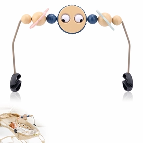 Adjustable Bouncer Toy Bar for BabyBjörn, Interactive Googly Eyes Toy for Bouncer Baby Car Seat Accessories, Easy to Install & Disassemble