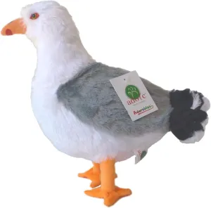 Adore 12" Standing Sandy The Seagull Plush Stuffed Animal Toy