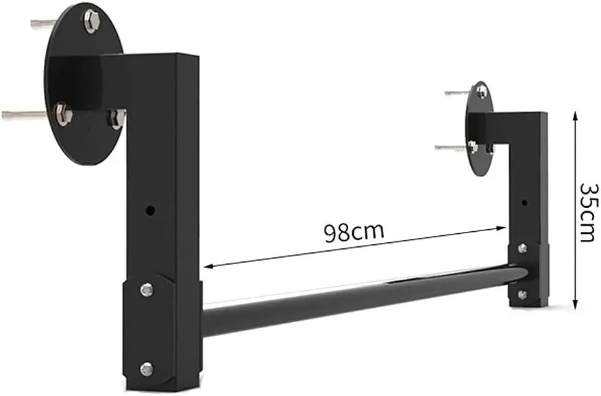 AGYH Wall-Mounted, Conjoined Lengthened Single Parallel Bars, Cross-Beam Aisle for Multiple People to Use Fitness Bar, Load 300KG