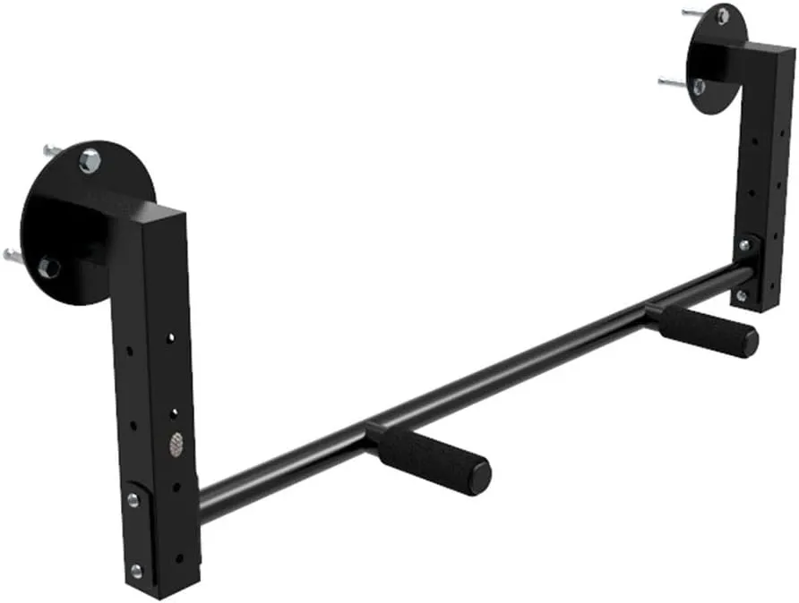 AGYH Wall-Mounted Horizontal Bar, Height-Adjustable Steel, Multi-Position Fitness Equipment Installed On Side Beams, Load 250kg
