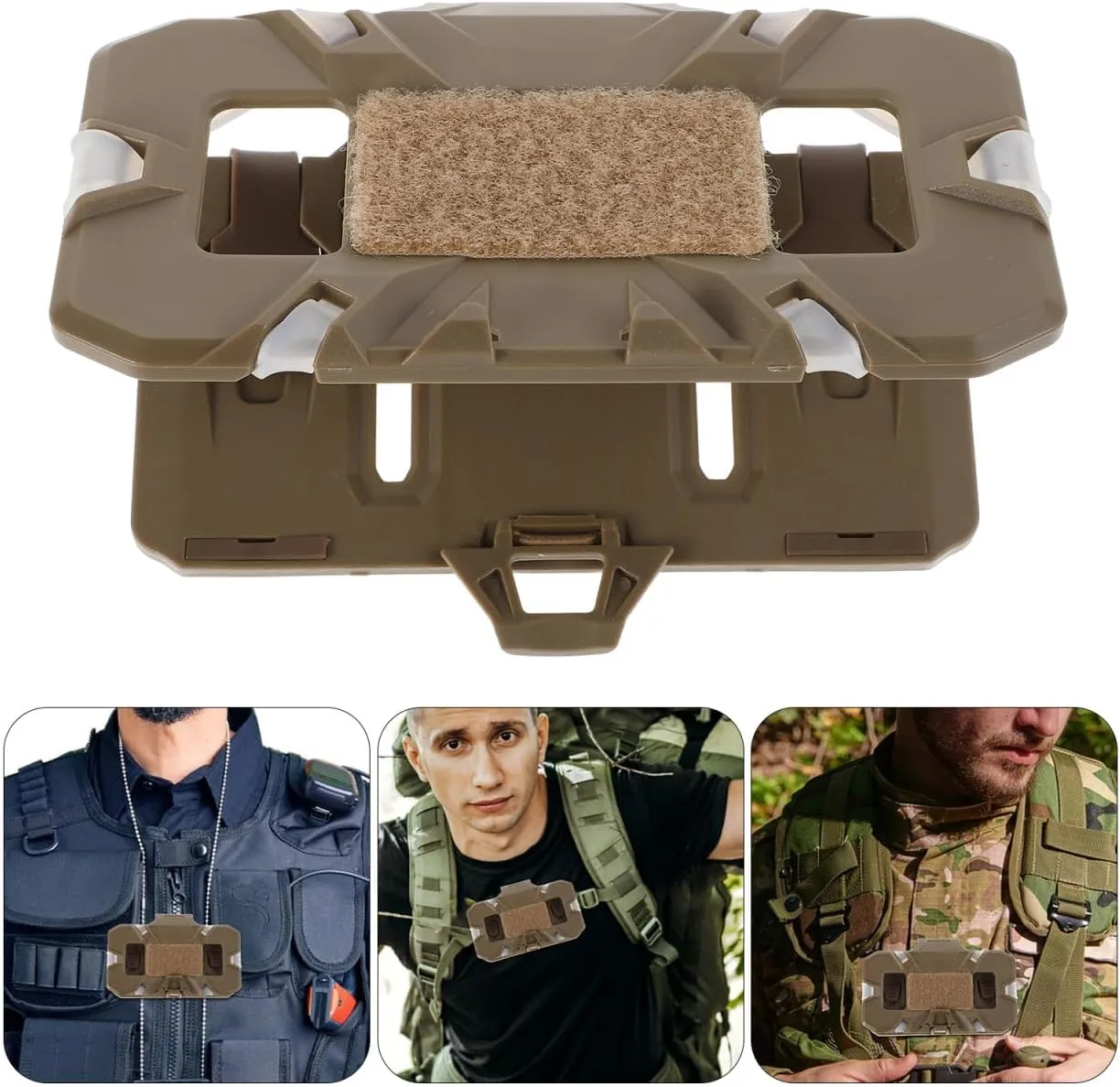 Alipis Foldable Gear Board Carrier Vest Accessory Phone Mount for Outdoor Hiking and Hunting Activities Chest-Mounted