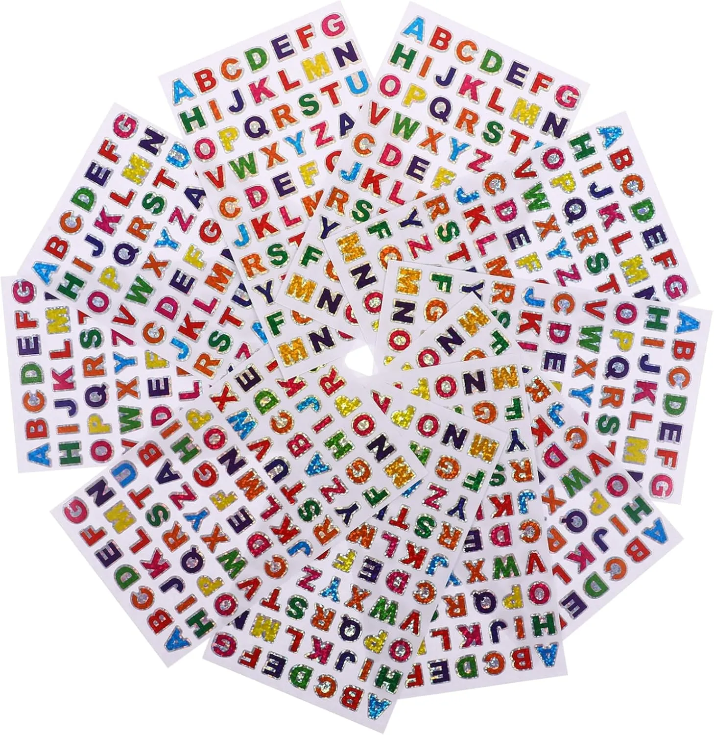Alphabet and Number Stickers 10 Packs of Foam Letter Stickers for Decor Craft Projects
