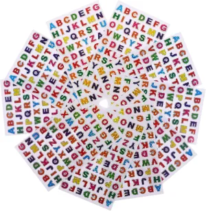 Alphabet and Number Stickers 10 Packs of Foam Letter Stickers for Decor Craft Projects