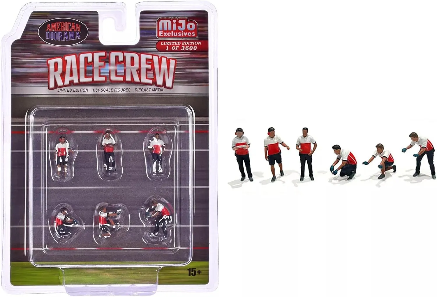 American Diorama 1/64 Figure Race Crew Mechanic American Diorama Race Crew Figures