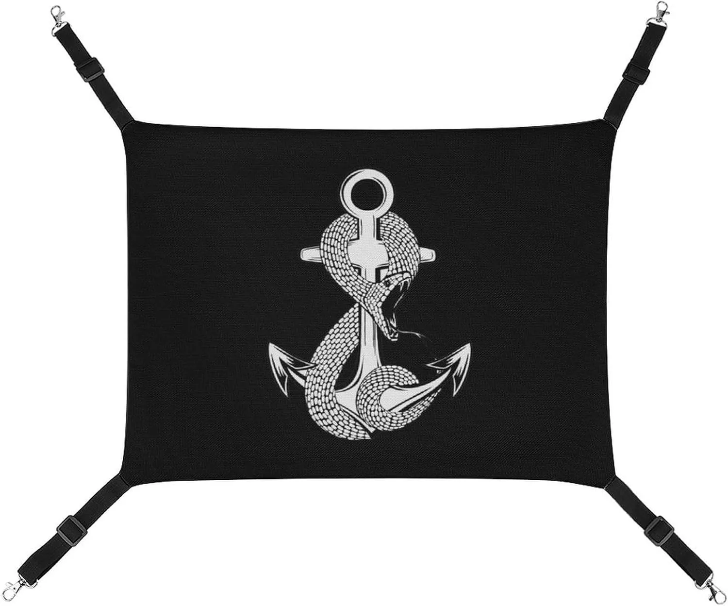 Anchor and Snake Hanging Cat Bed Soft Breathable Pet Hammock for Cage Pet Sleeper for Kitten Ferret Puppy Rabbit, style, 20240327