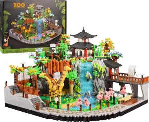 Animal Zoo Micro Mini Building Blocks Model Set with Giraffe Panda Flamingo, Creative Animal World Toys Gifts for Adult and Kid Age of 14  5000PCS
