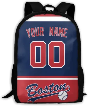ANTKING Boston Backpack High capacity Custom Any Name and Any Number Gifts for Kids Men Fans