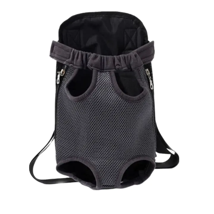 ANYWAGS Pet Carrier Large Black Denim Backpack for Outdoor Travel With Front Pocket for Large Size Pets