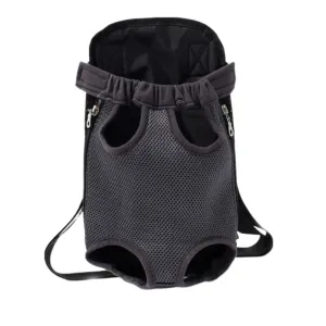ANYWAGS Pet Carrier Large Black Denim Backpack for Outdoor Travel With Front Pocket for Large Size Pets