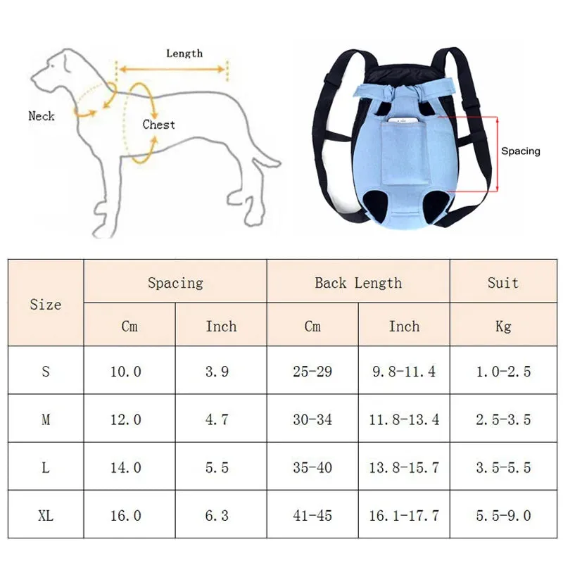 ANYWAGS Pet Carrier Large Light Coffee Denim Backpack for Outdoor Travel With Front Pocket for Large Size Pets
