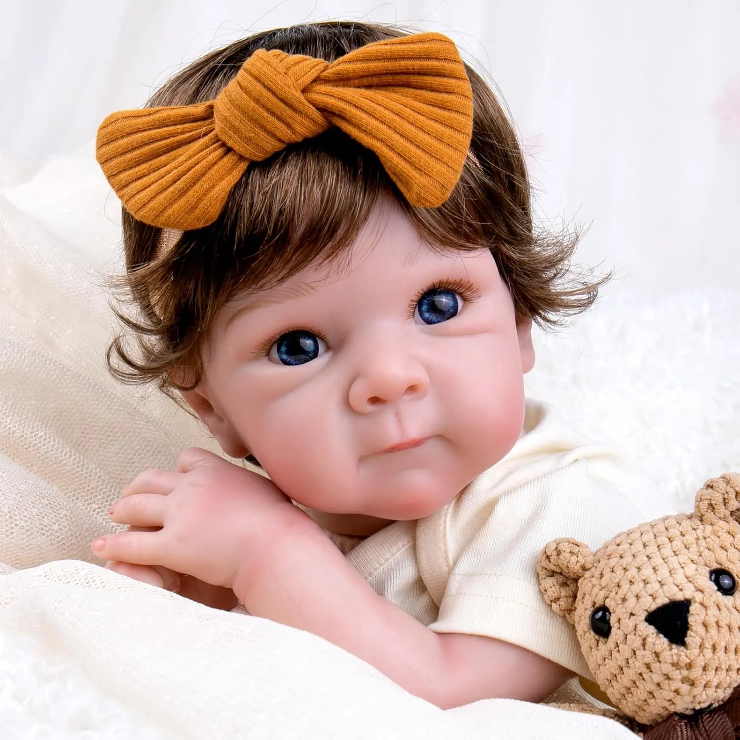 Aori Lifelike Reborn Baby Dolls - Realistic Baby Dolll 20 inch Real Life Girl Newborn Doll, Coming with Gift Box Set for Kids 3 