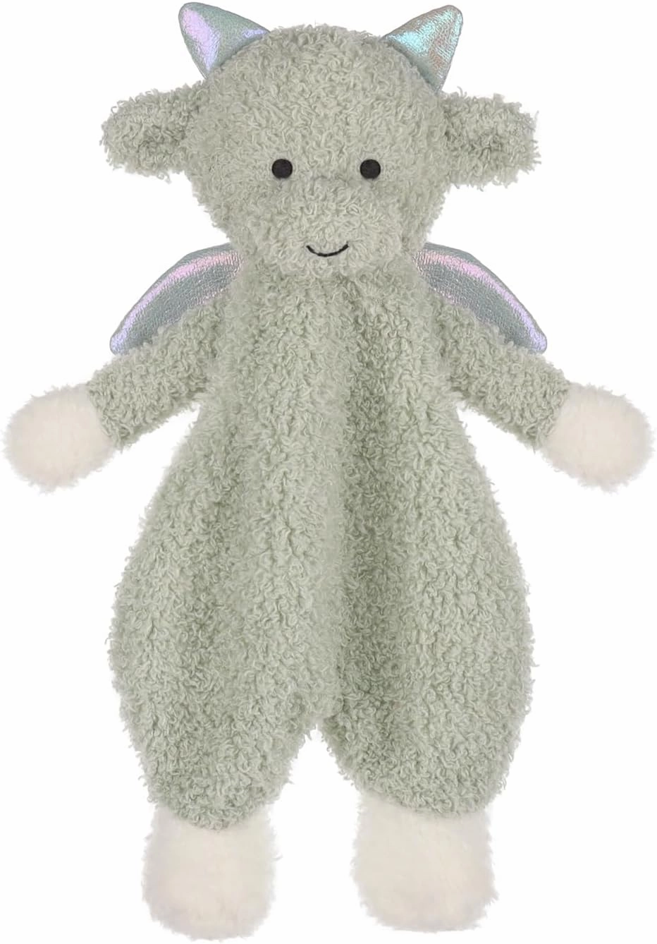 Apricot Lamb Dragon Soft Loveys for Babies, Security Blanket for Baby Boy and Girl, 10.3 Inches for Infant and Toddlers (Green)