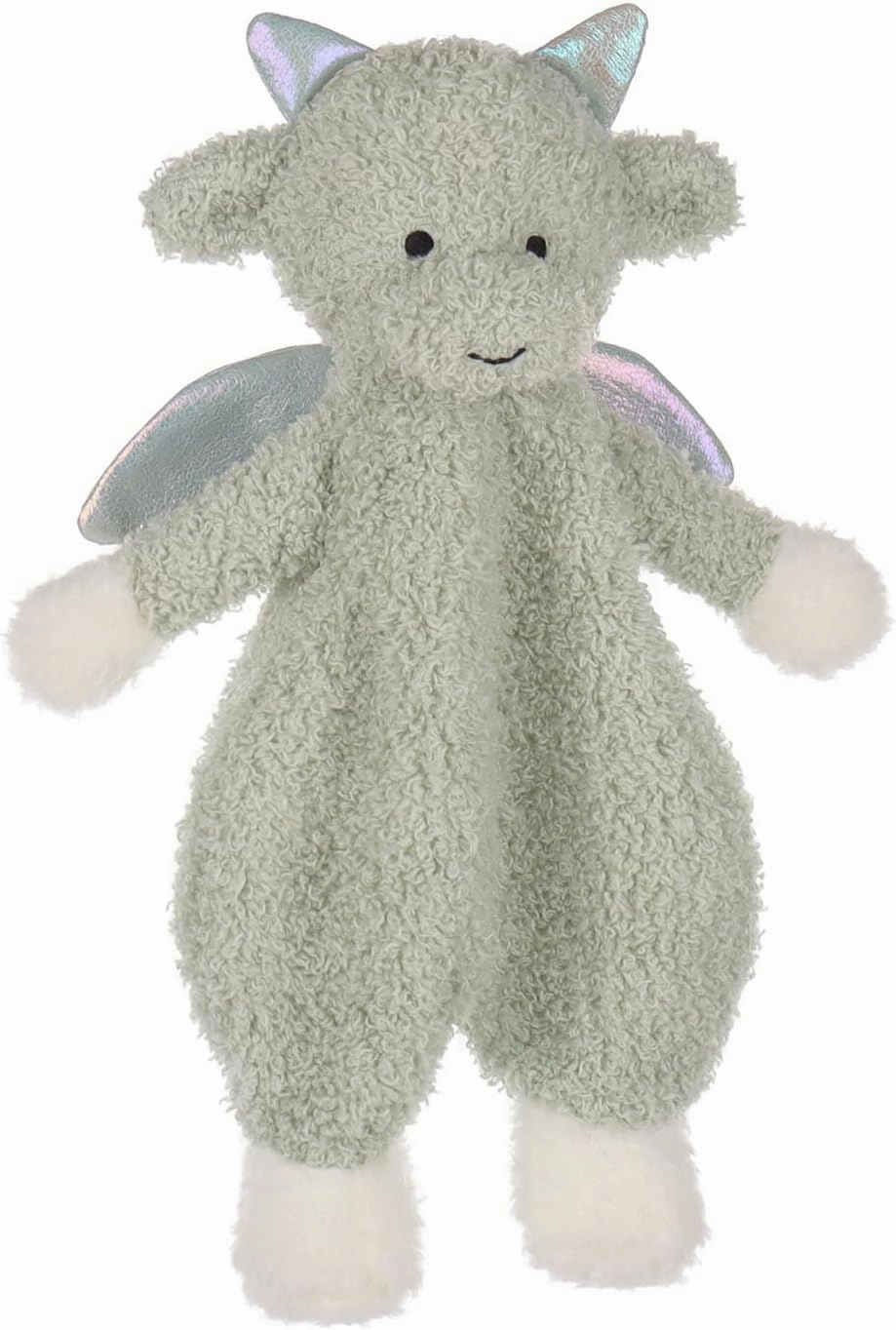 Apricot Lamb Dragon Soft Loveys for Babies, Security Blanket for Baby Boy and Girl, 10.3 Inches for Infant and Toddlers (Green)