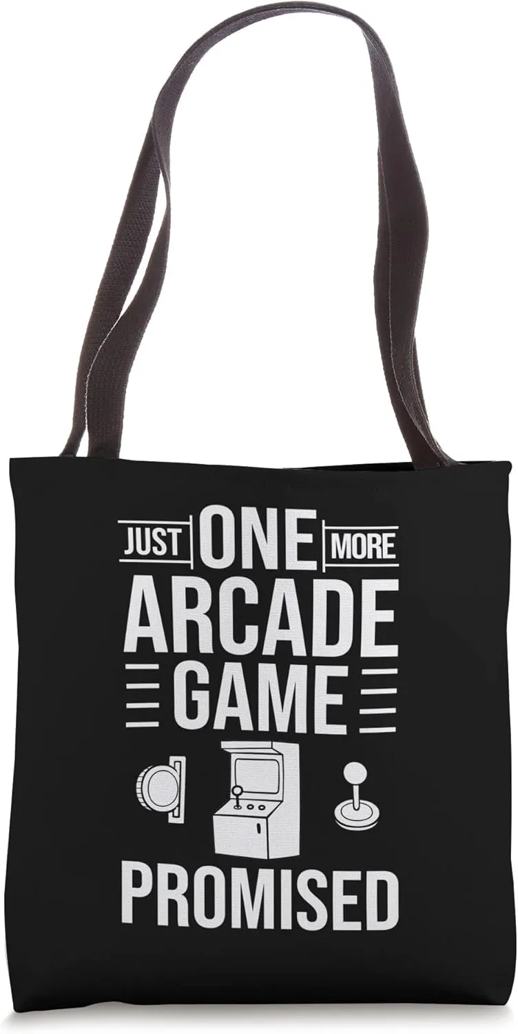 Arcade Game Machine Video Game Cabinet Gamer Tote Bag